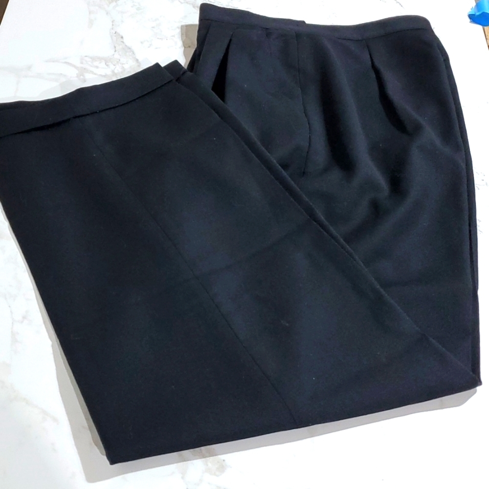 Vintage 80s wool crepe slacks